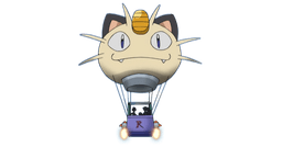 Team Rocket Meowth Balloon